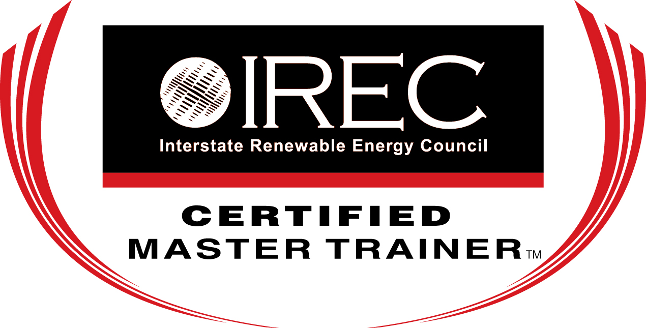 Brynn Cooksey Sr. is a Interstate Renewable Energy Council Certified Master Trainer
