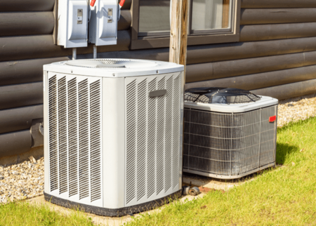 outdoor HVAC unit.